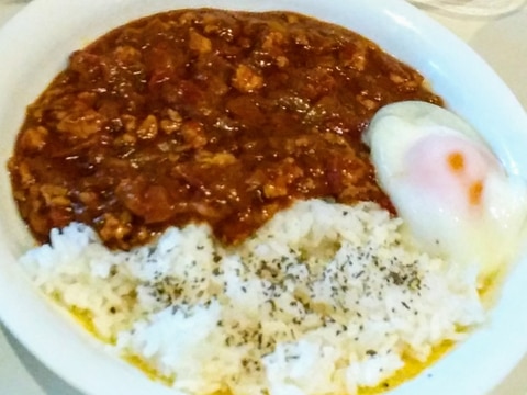 トマト缶と鶏挽き肉でヘルシーなキーマカレー♡